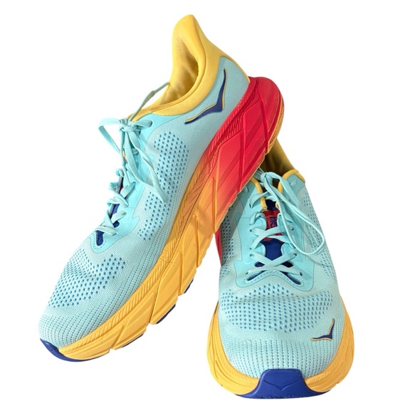 HokaArahi 7 Cloudless Poppy Lace Up Running Shoes Size 12